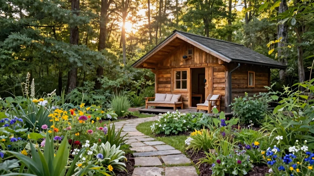 10 Cabin Landscaping Ideas for the Woods That Blend Into Nature So Beautifully It Takes Your Breath Away
