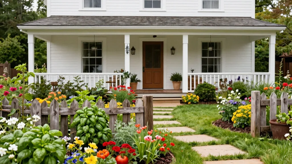7 Farmhouse Front Yard Landscaping Ideas That Are Charming, Welcoming, and Completely Timeless